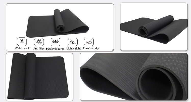 6mm custom non slip tpe yoga mat